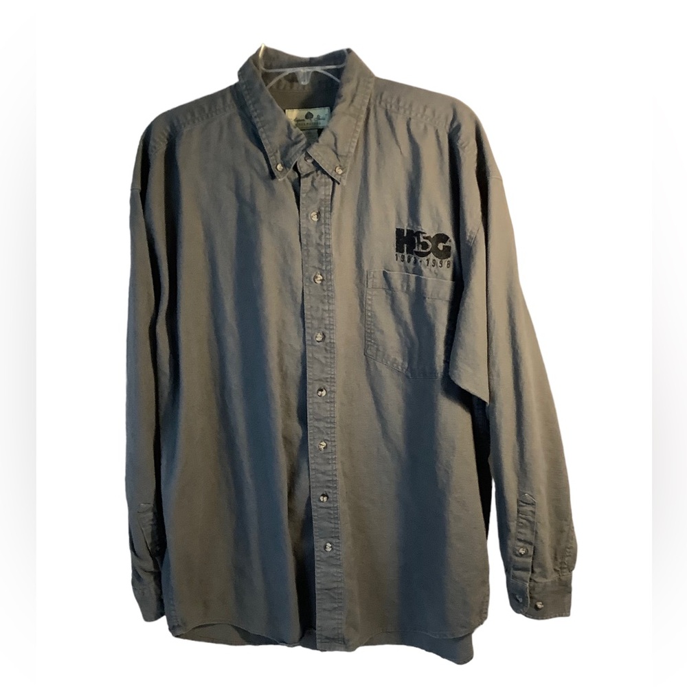 Harley Owners Group Gray Riverwashed button down shirt HOG 2XL
